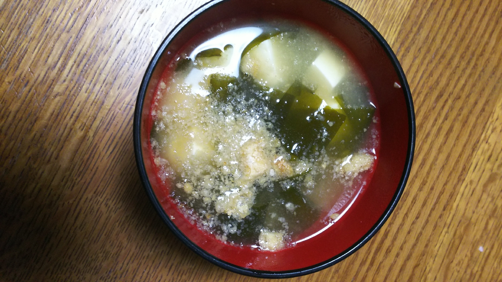 豚皮美味しいお味噌汁(豆腐&わかめ)