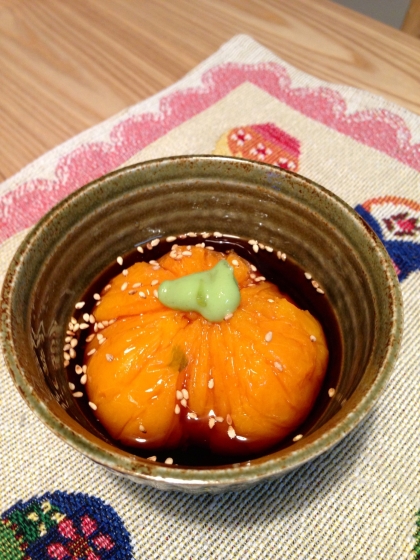 ひんやりつるっと　かぼちゃ豆腐♪