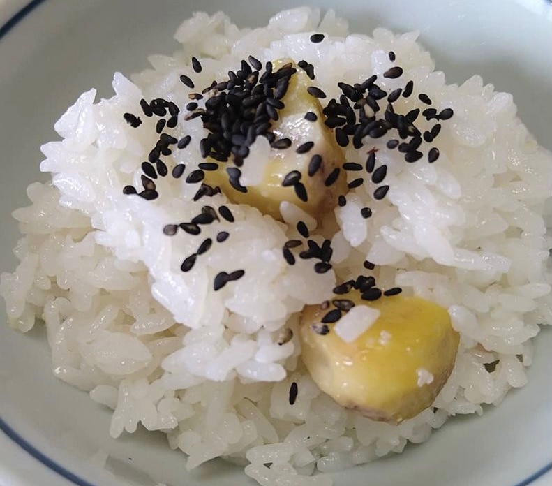 甘露煮で作る栗ご飯