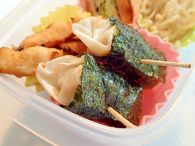 お弁当 焼き餃子の海苔巻き レシピ 作り方 By ぷ みぃまま 楽天レシピ