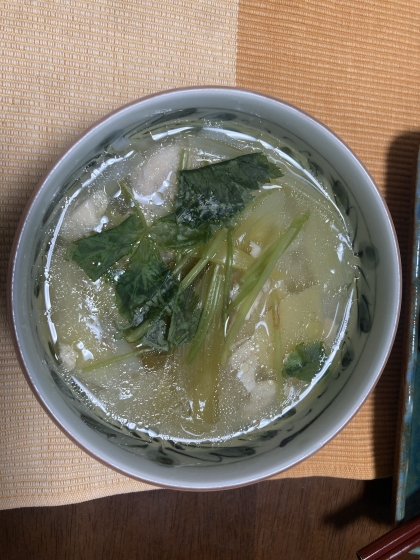 ほうれん草のかきたまスープ
