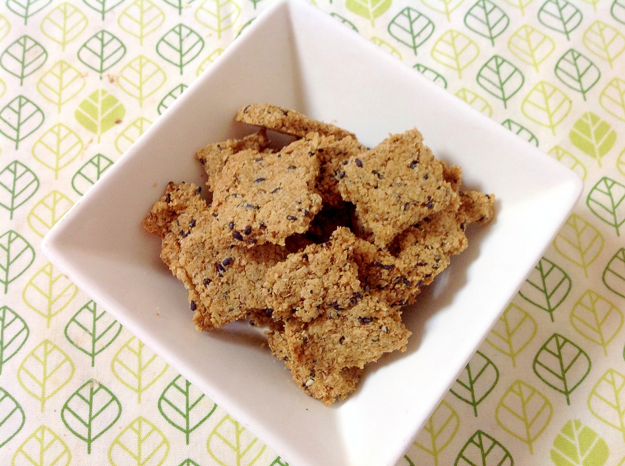 大豆粉とふすま粉のごまクッキー O O レシピ 作り方 By Simakis 楽天レシピ