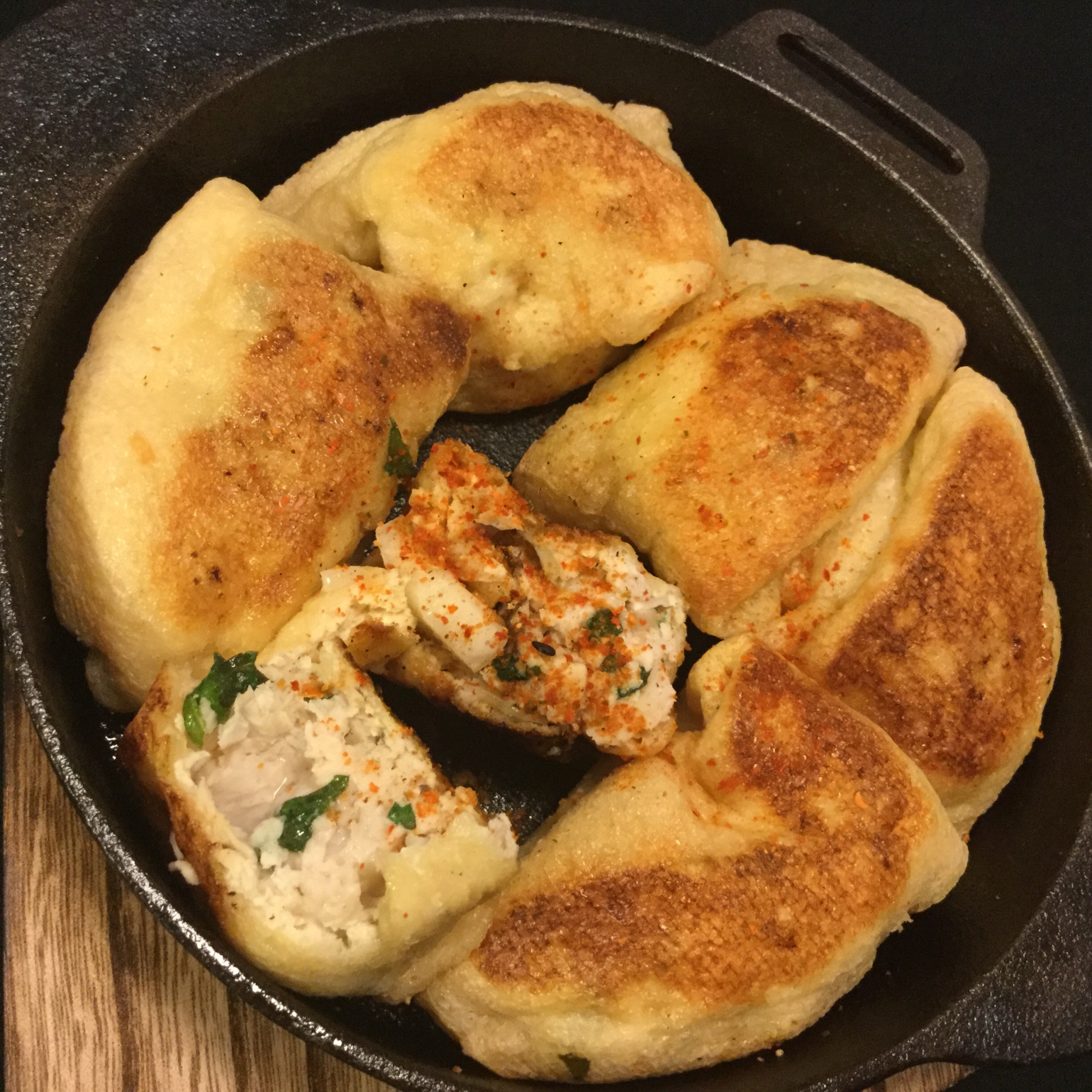 単身赴任に スキレットで 稲荷餃子 低糖質 レシピ 作り方 By Ns9ixhp8 楽天レシピ