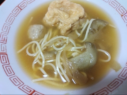 なすとピーマンの旨辛ラーメン