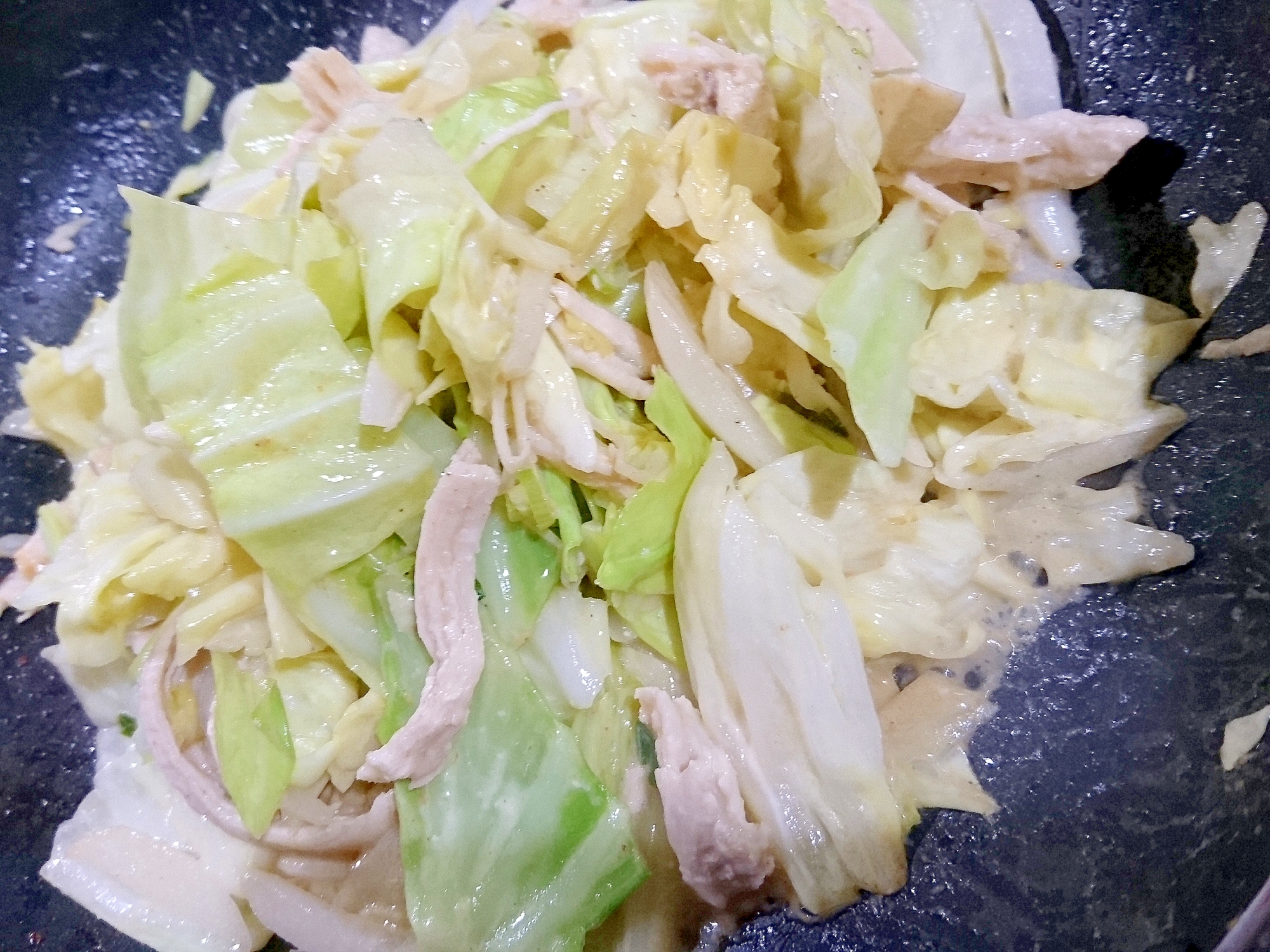 キャベツ玉ねぎ鶏のむね肉のゴママヨ蒸し焼き レシピ 作り方 By Hideok8 楽天レシピ