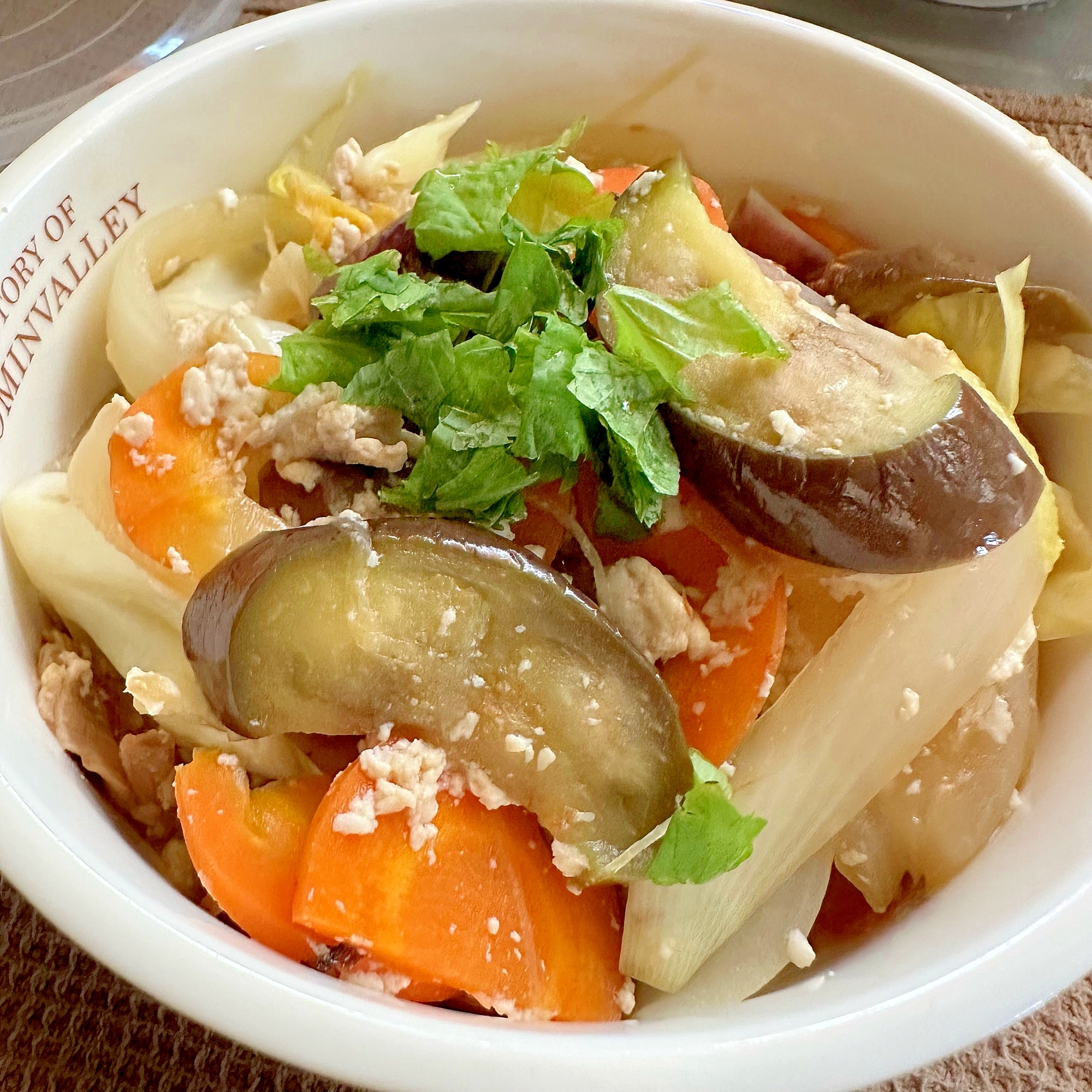 野菜と豆腐の炒め物₊❀̥୭