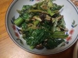 豚肉としめじ小松菜の甘辛炒め