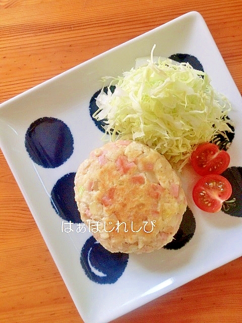 お肉なし♪魚肉ソーセージ入り豆腐ハンバーグ✿