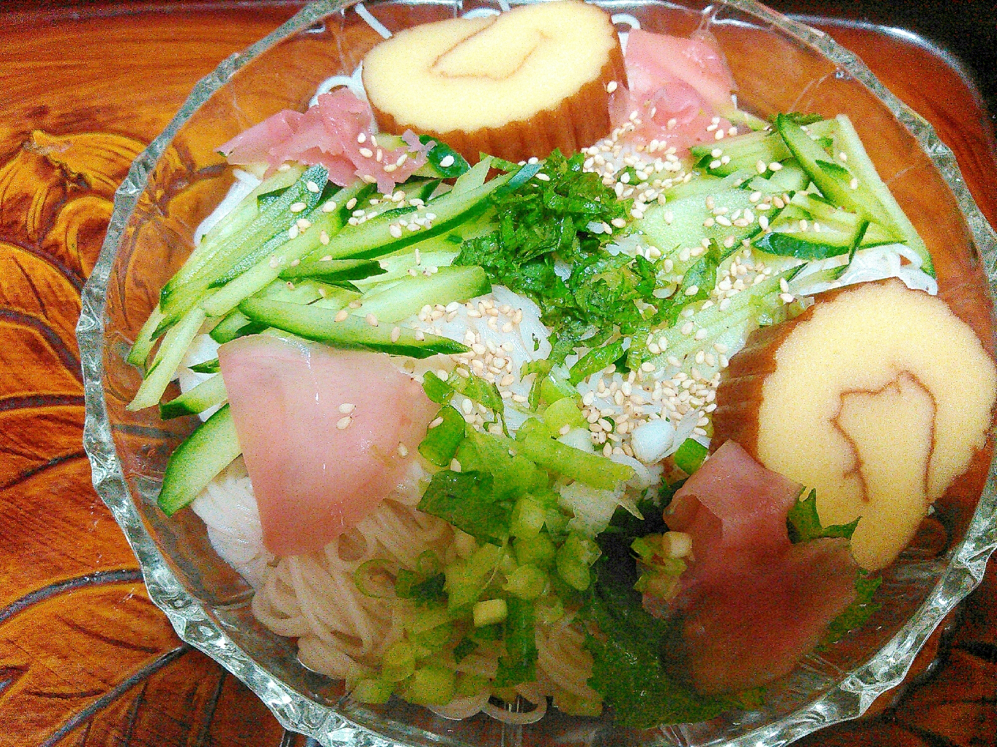 カラフル素麺プレート