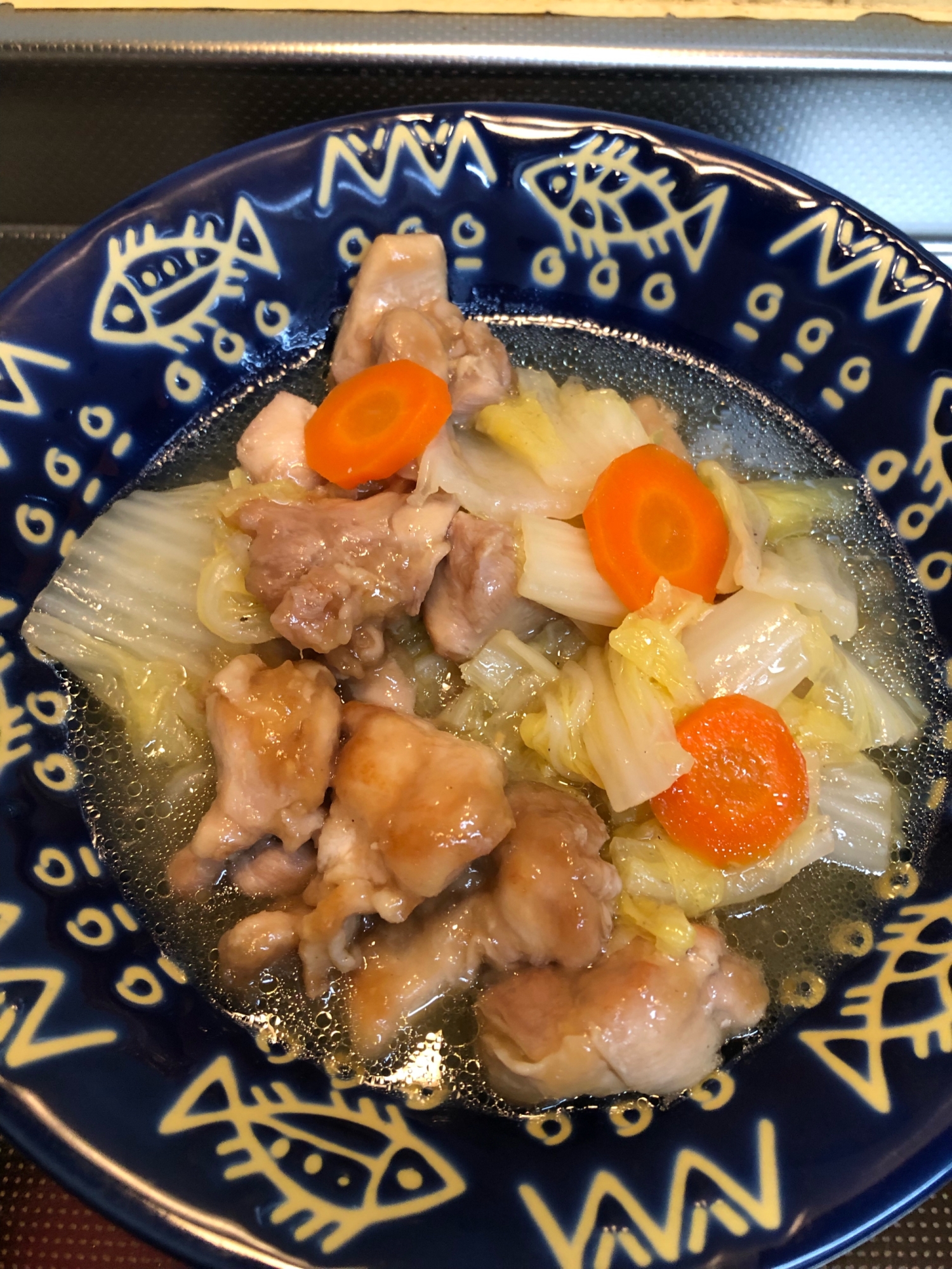 揚げない唐揚げと白菜のうま煮^_^