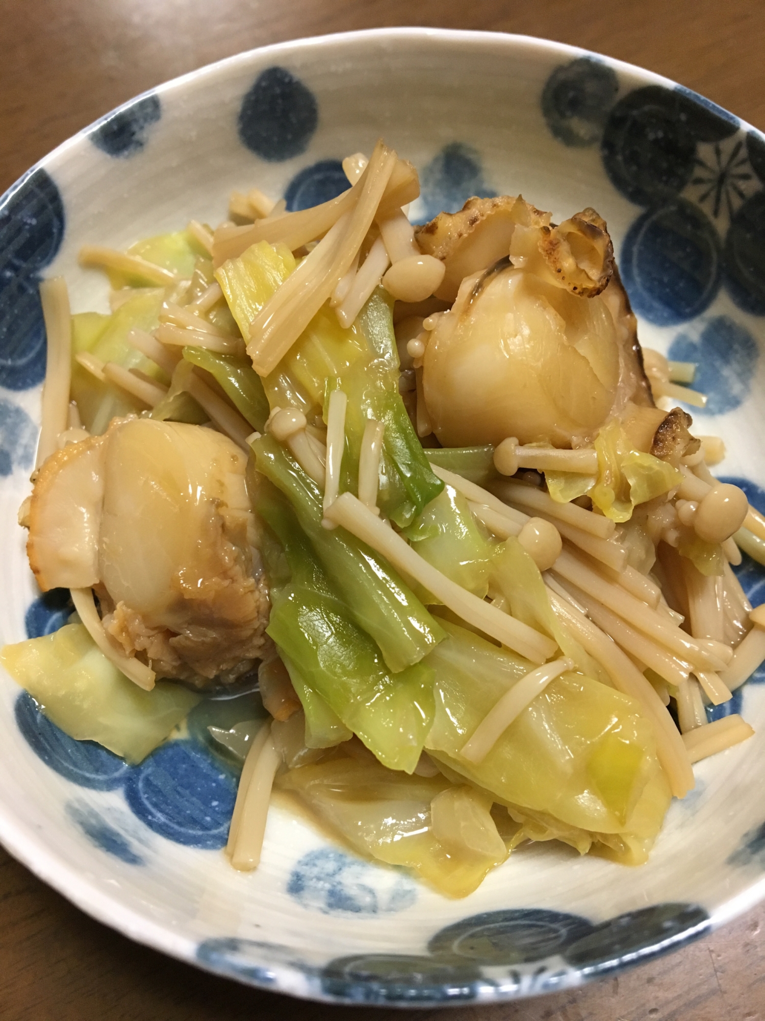 うま味凝縮！！ホタテとキャベツのうま煮