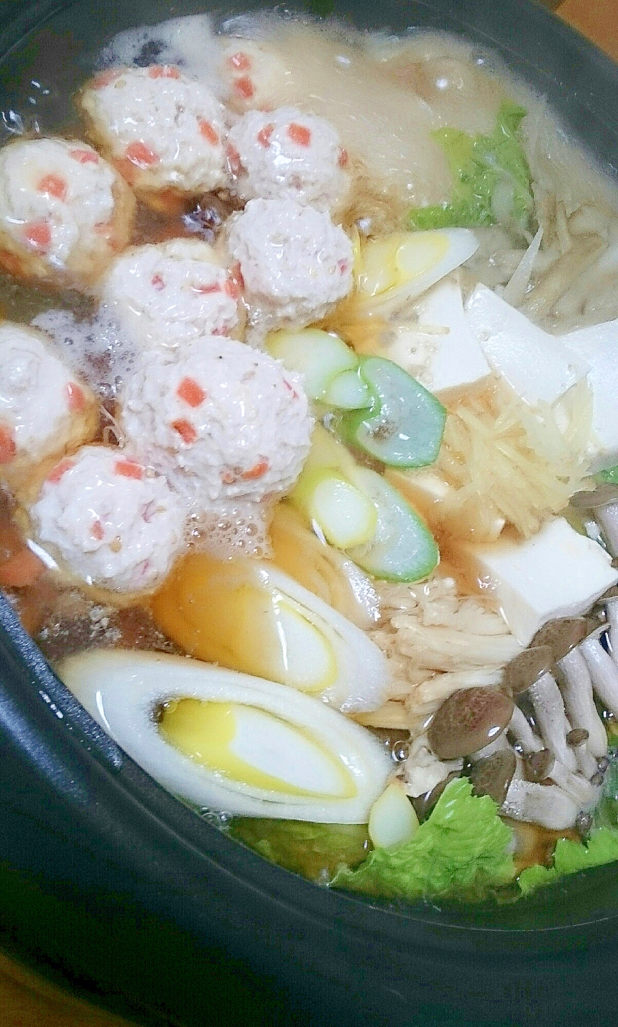 鶏団子の生姜鍋