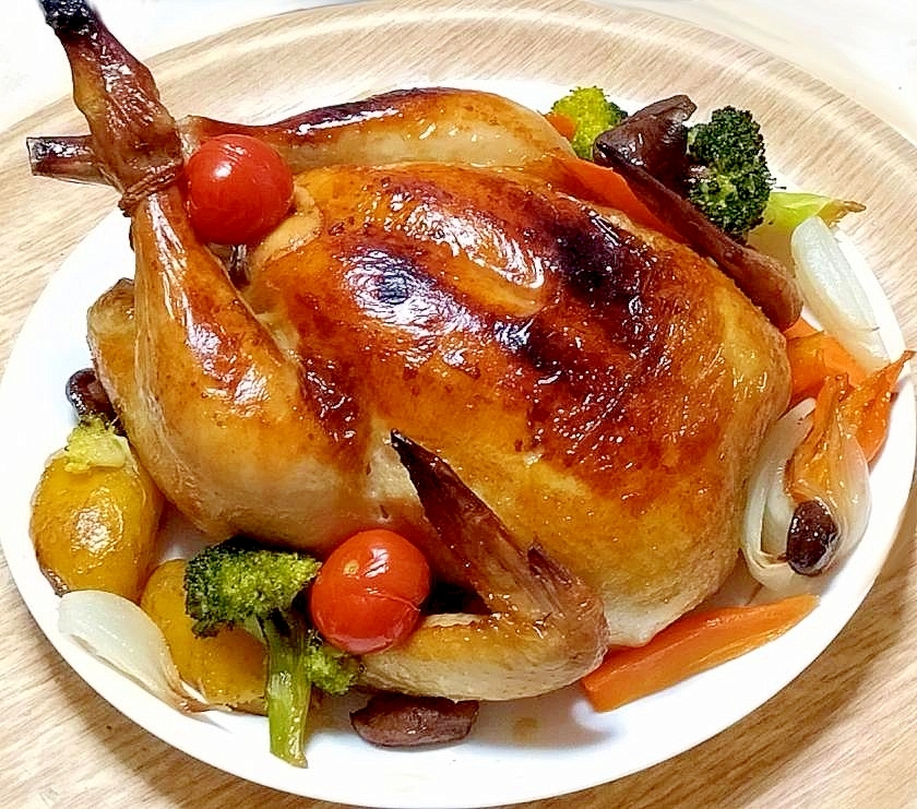 Xmasに和風照り焼きローストチキン