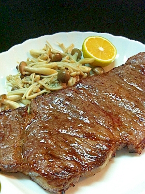 グリルで美味しく!サーロインステーキ