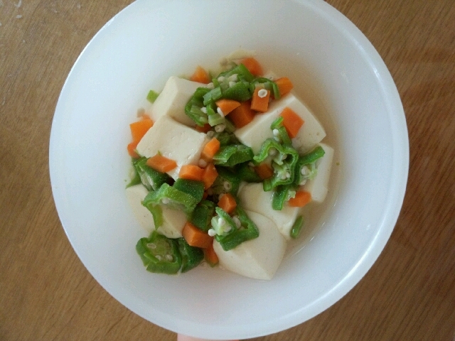 離乳食 後期 おくらの豆腐あんかけ レシピ 作り方 By Koko0730 楽天レシピ 離乳食 後期 おくらの豆腐あんかけ レシピ 作り方 By Koko0730 楽天レシピ