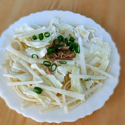 さば缶と大根のぶっかけうどん