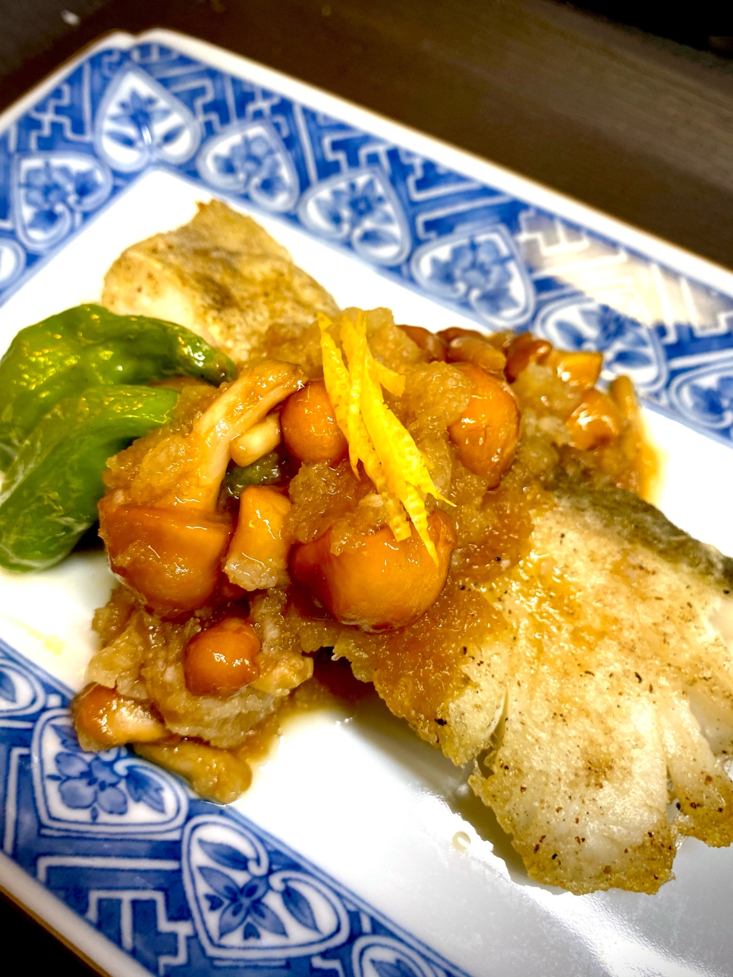 真鱈のソテー なめこおろしがけ レシピ 作り方 By おくぅ 楽天レシピ