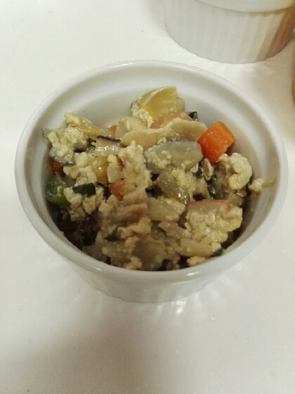 【菜食】お豆腐のスクランブルエッグ風