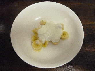 練乳バナナヨーグルト