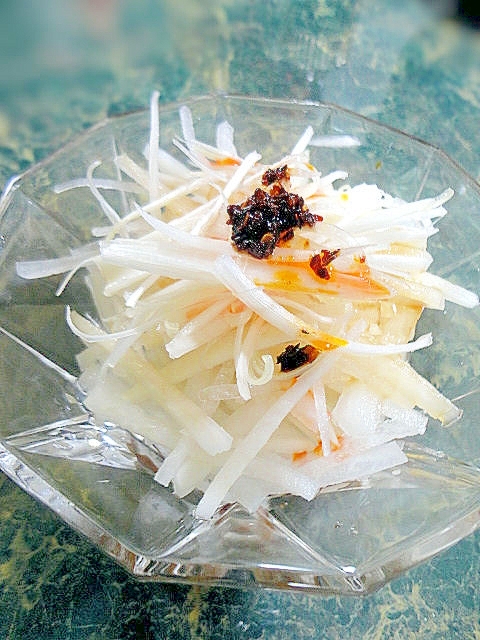 大根と白髪ネギの食べラーポン酢サラダ