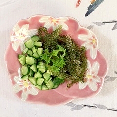 海ぶどうと胡瓜にポン酢 レシピ 作り方 By 2727椿 楽天レシピ