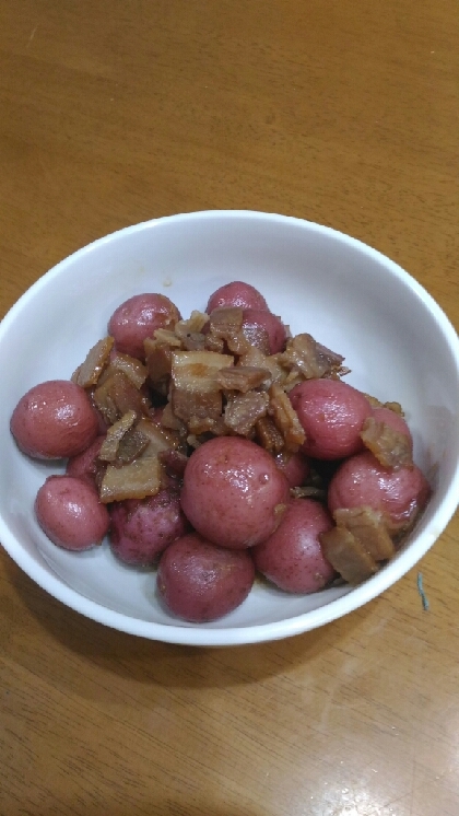 庭で作ったジャガイモです☆美味しかったです(^_^)ﾉごちそうさまでした♪