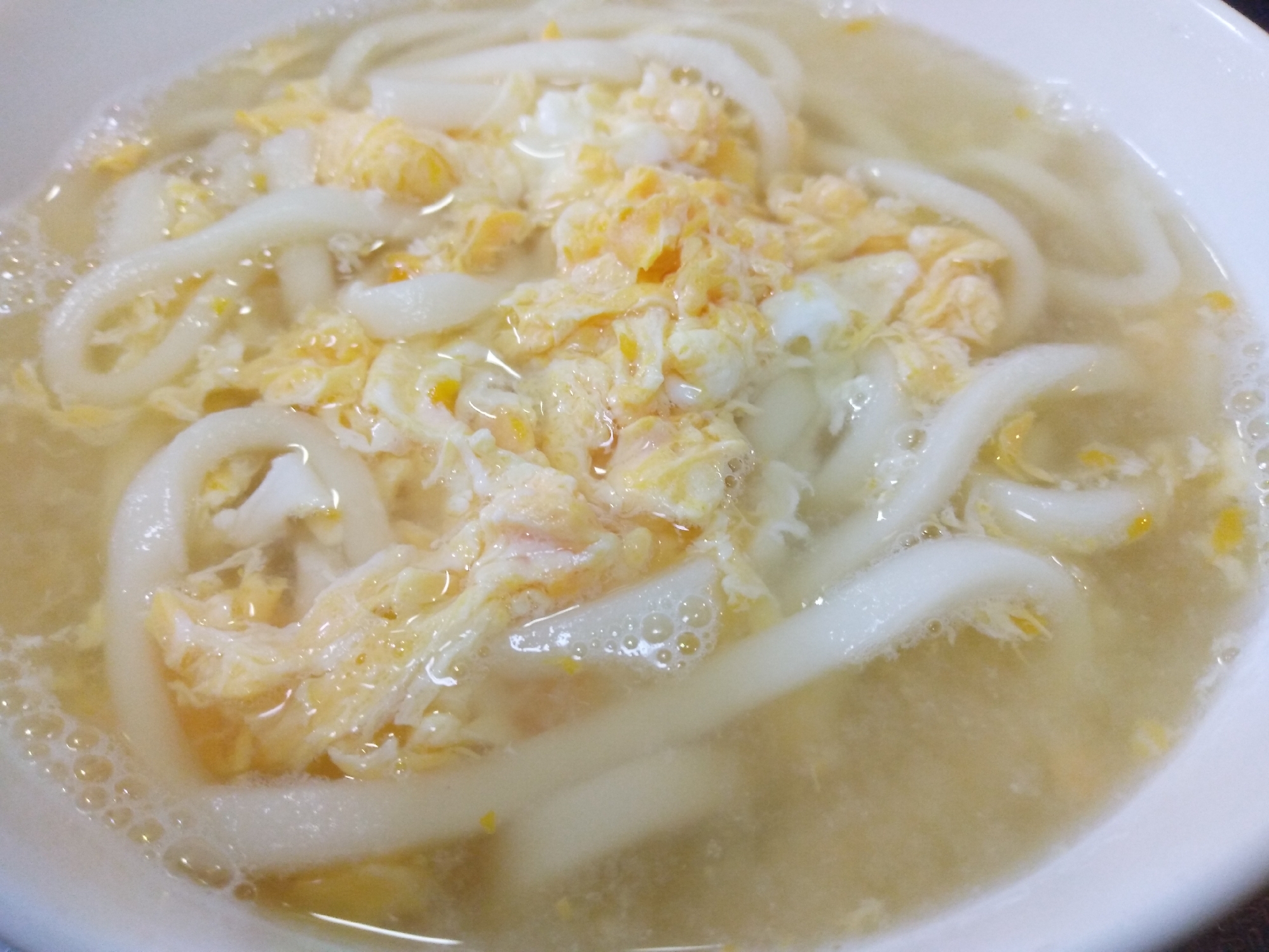 食欲がない時に。優しい味の卵とじうどん