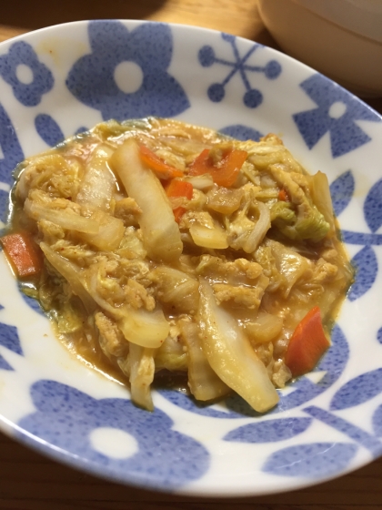 麻婆白菜!!ひき肉がなかったので、冷凍豆腐で代用して、人参も足してみました！美味しかったです(*´ο`*)
また作ろうと思います！