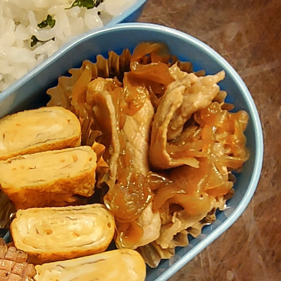 お弁当おかず☆豚ロース肉と玉ねぎのさっぱり煮