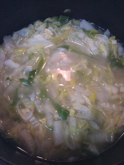 楽天マート☆白菜と長ねぎの中華スープ