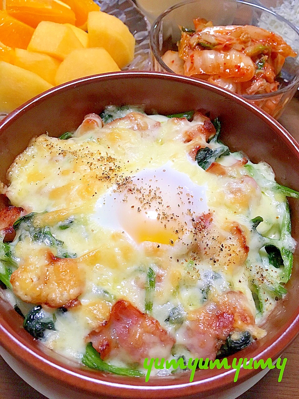 ほうれん草 半熟卵のチーズ焼きです はふはふトロリ レシピ 作り方 By ゆんゆんゅん 楽天レシピ ほうれん草 半熟卵のチーズ焼きです はふはふトロリ レシピ 作り方 By ゆんゆんゅん 楽天レシピ