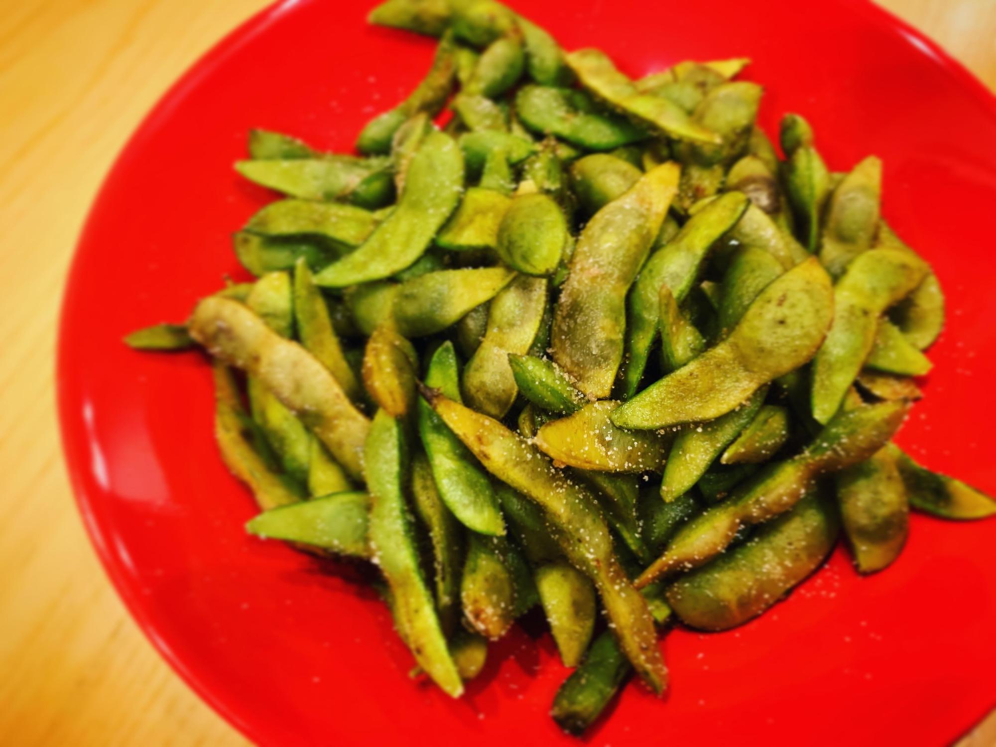 枝豆の蒸し焼き