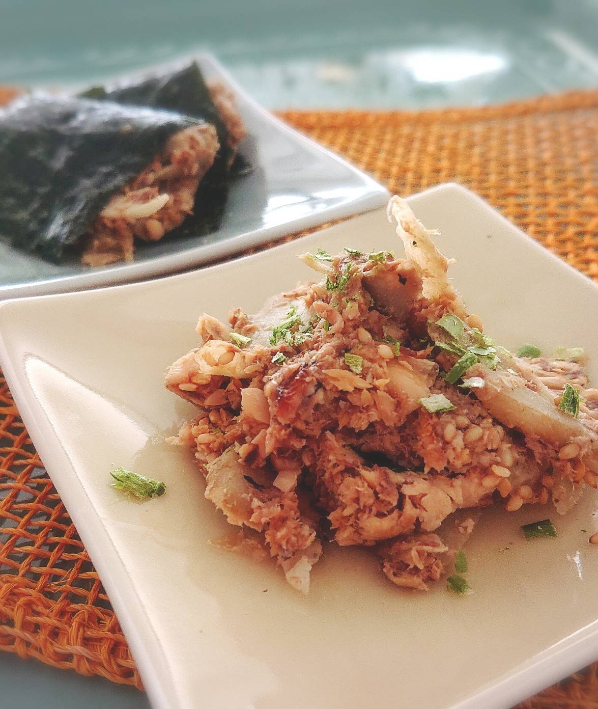 ［混ぜるだけ］いわし蒲焼きと大豆の和風フムス