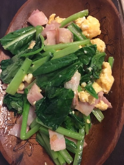 美味しかったです(^^)
小松菜がたくさん食べられて嬉しいです！