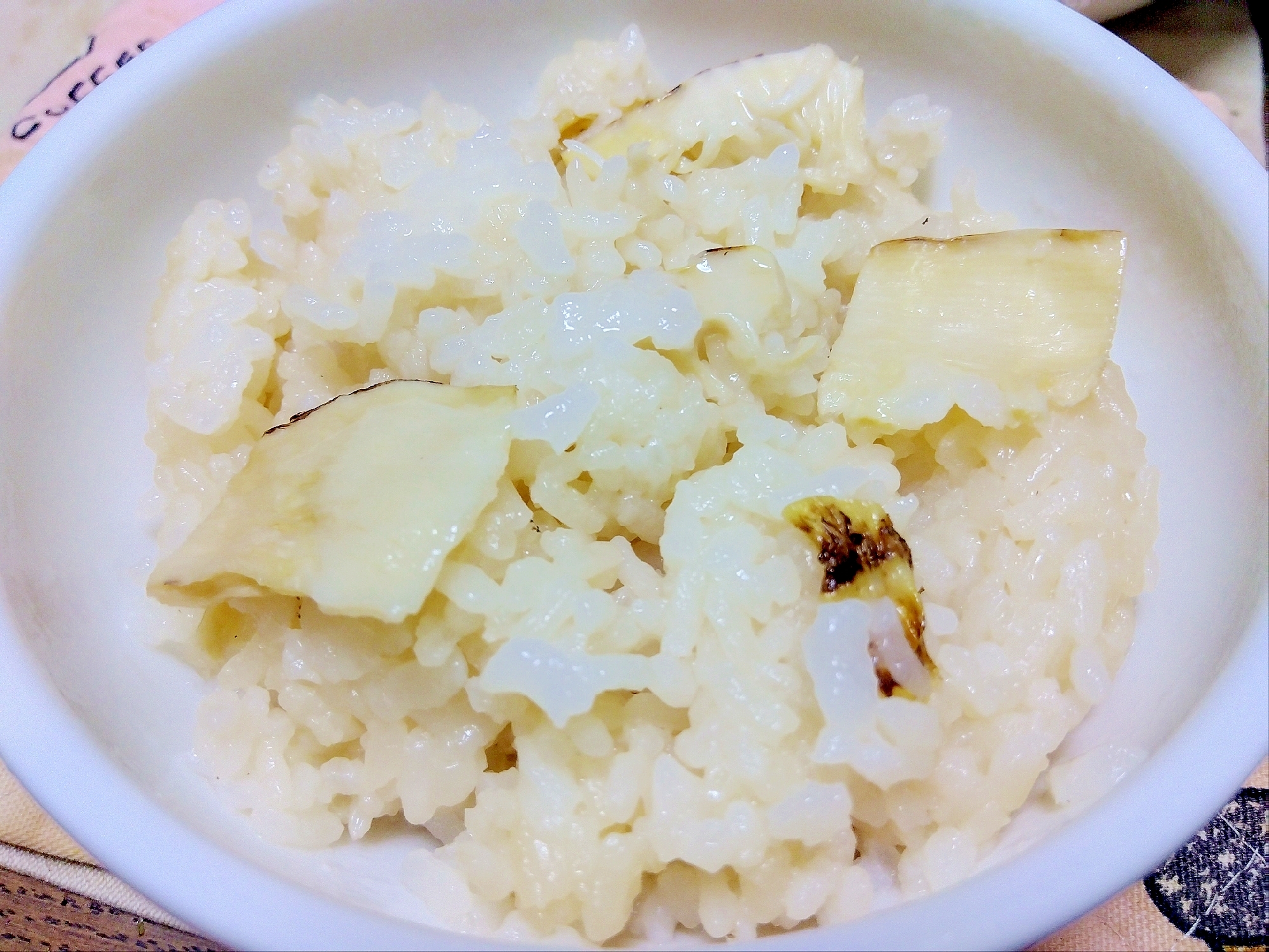 鰹節風味の筍ご飯