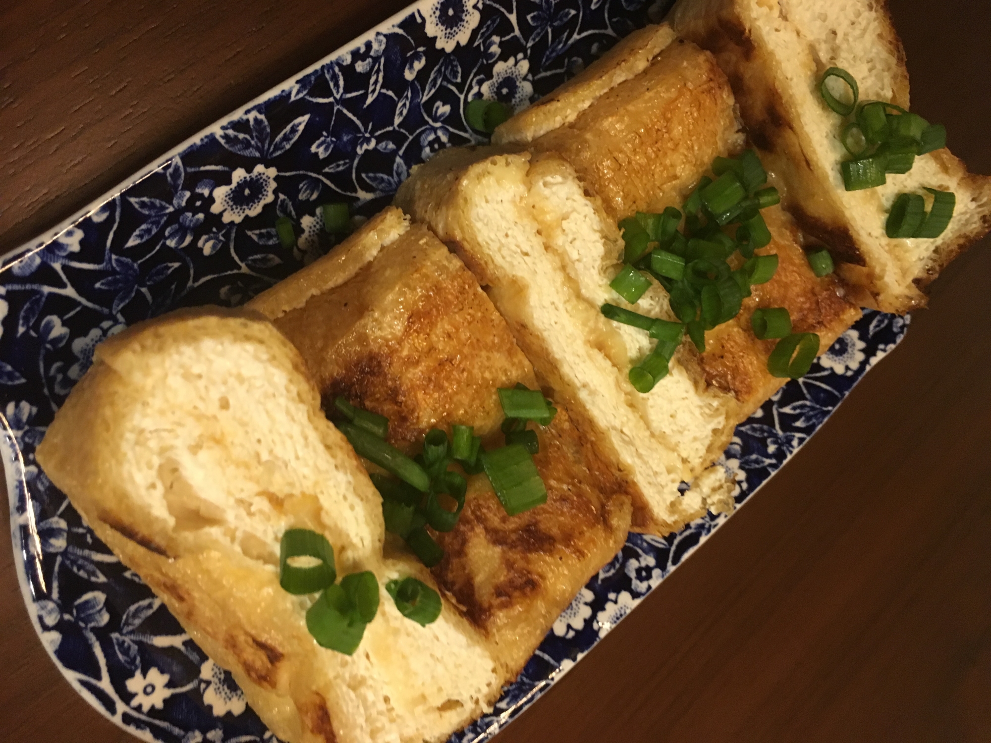 栃尾揚げ味噌チーズ焼き