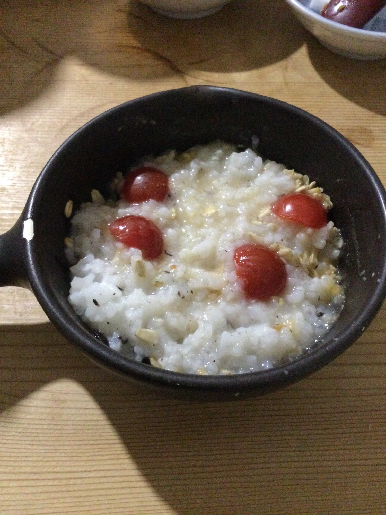 ミニトマトオートミール入りおじや♪