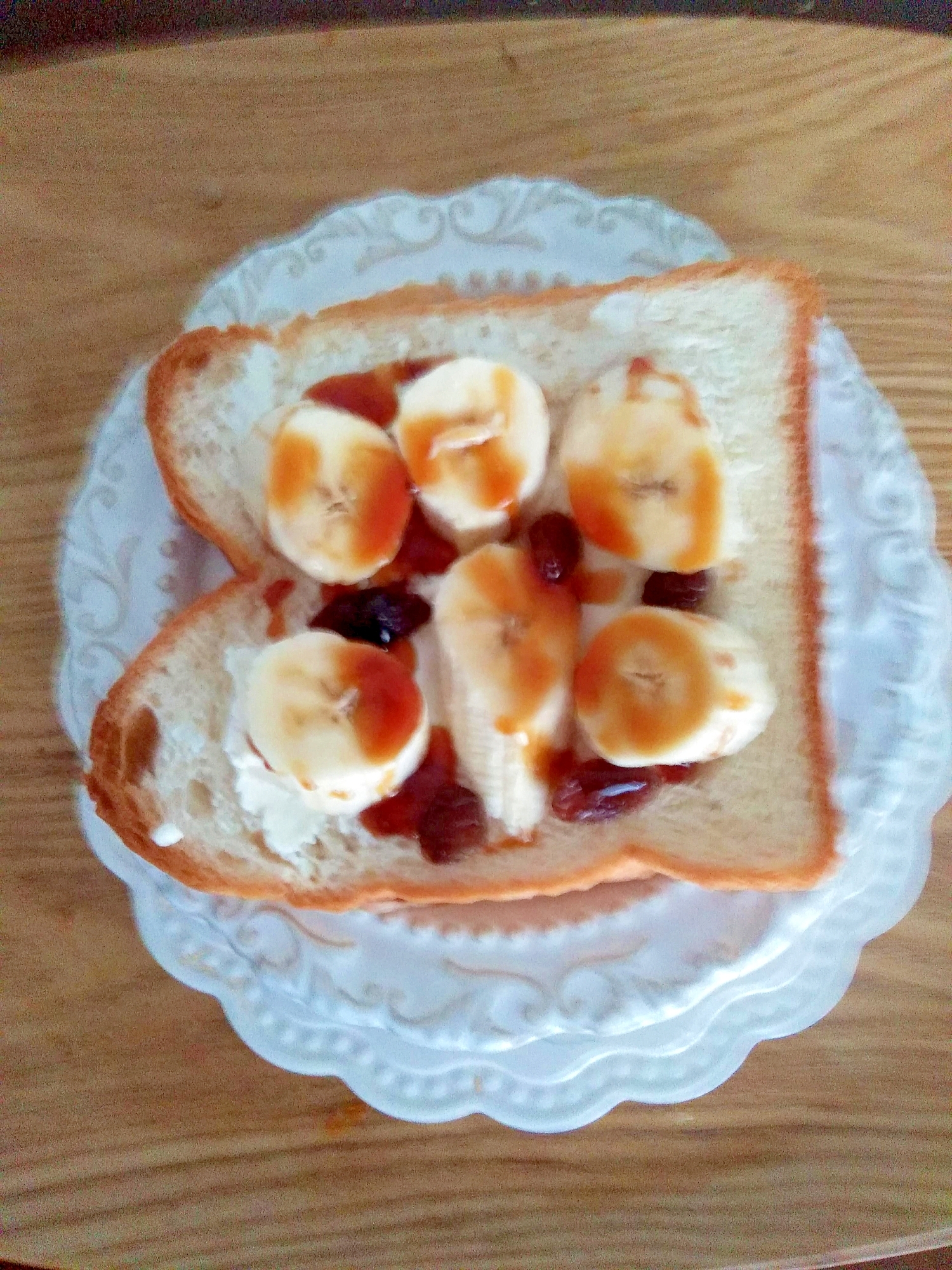 まったり～バナナの黒蜜パン