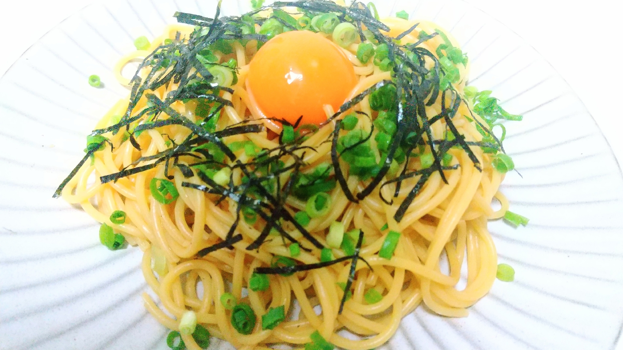 釜玉パスタ