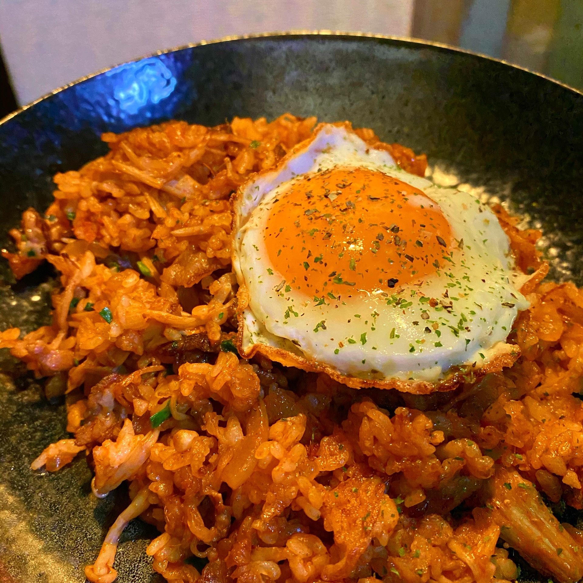 レッドカレーペーストで炒飯