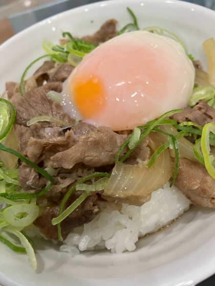 お店の味を再現！ネギ玉牛丼