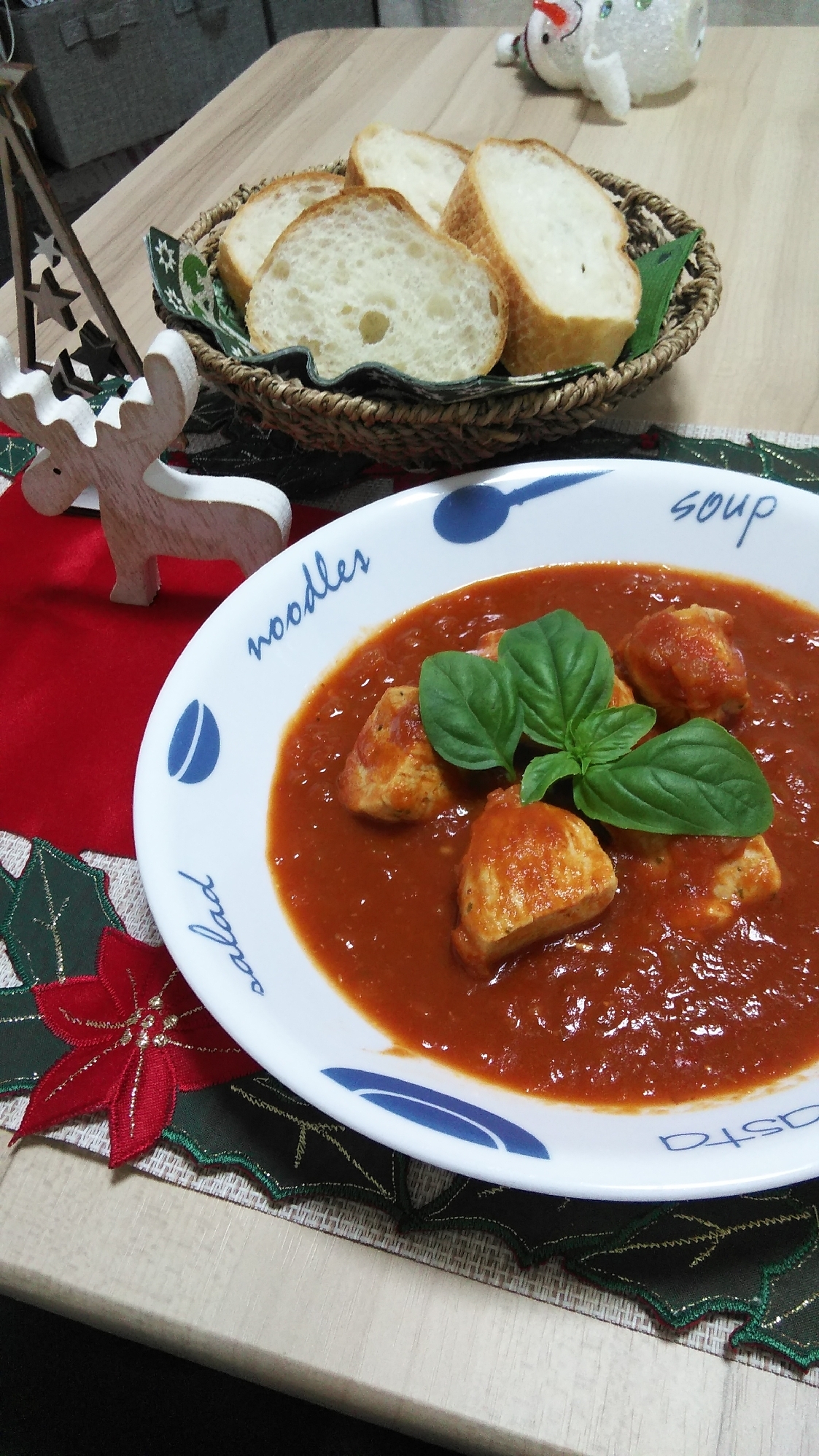 クリスマスに チキンのトマト煮込み レシピ 作り方 By ビッグバンベビー 楽天レシピ
