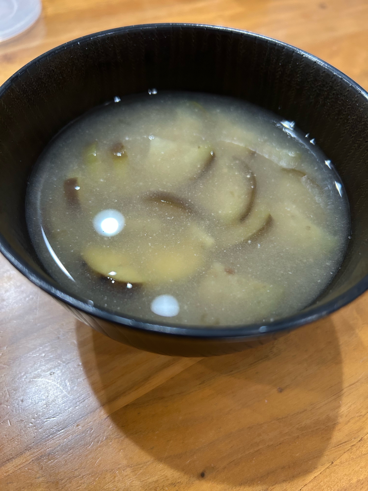 ナスの味噌汁