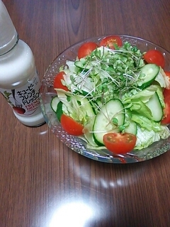 シンプル生野菜サラダ