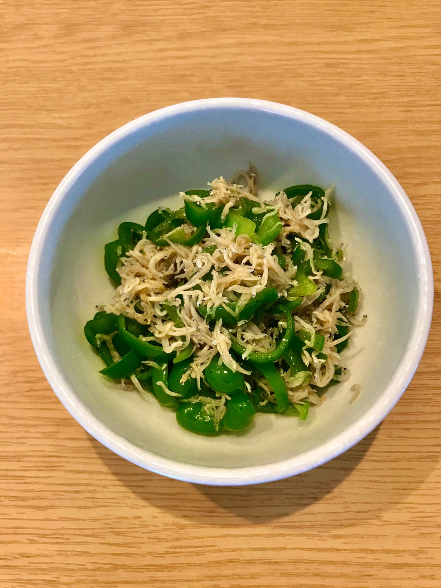 しらすとピーマンの醤油炒め