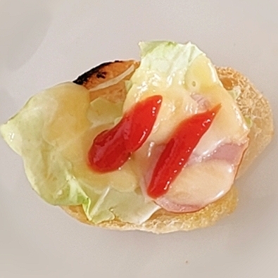 キャベツのピザトーストその3