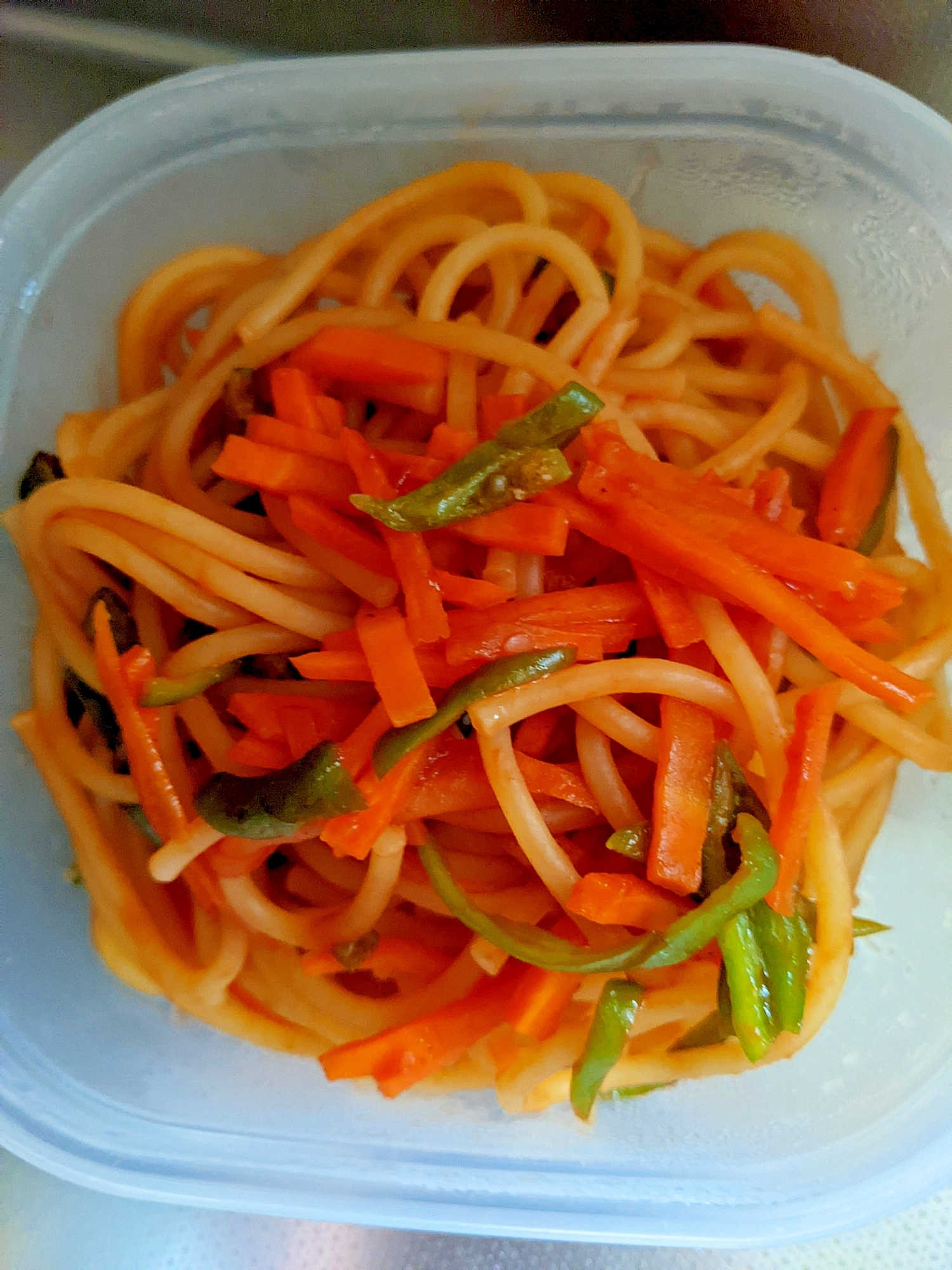 カレー風味ナポリタンスパゲティ