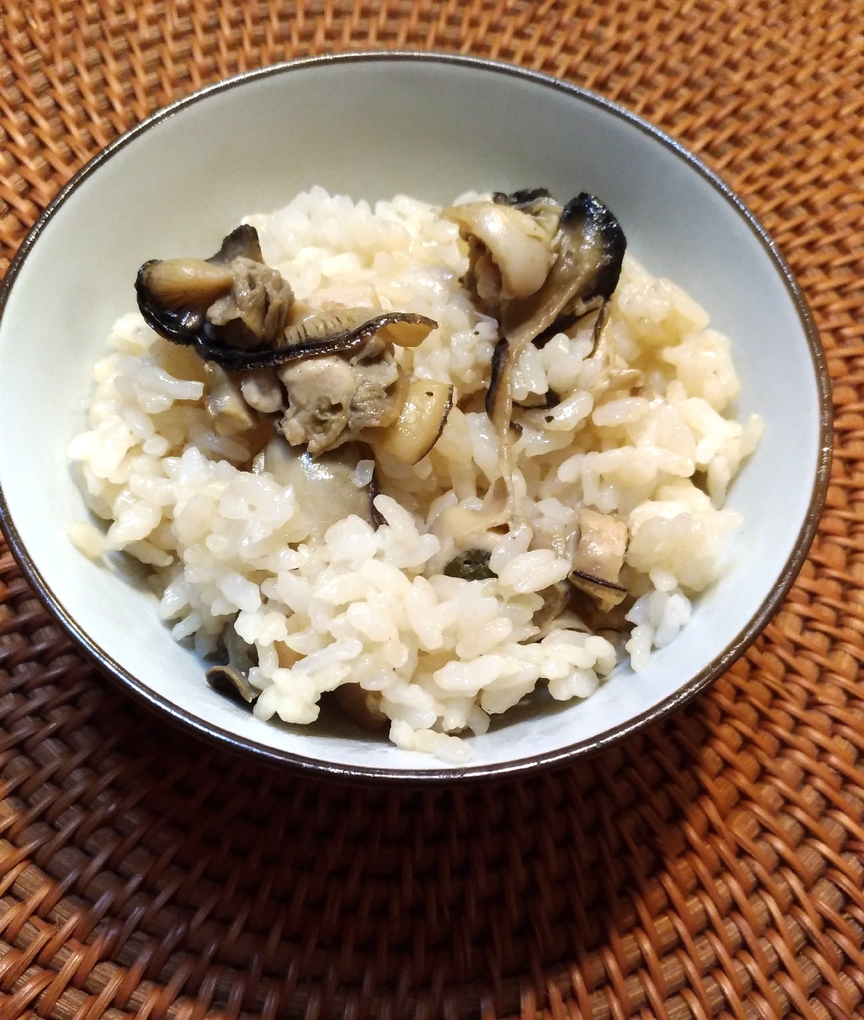 絶品☆蒸し牡蠣バターご飯