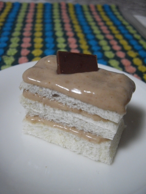 チョコ里クリームケーキ♪（100kcal)