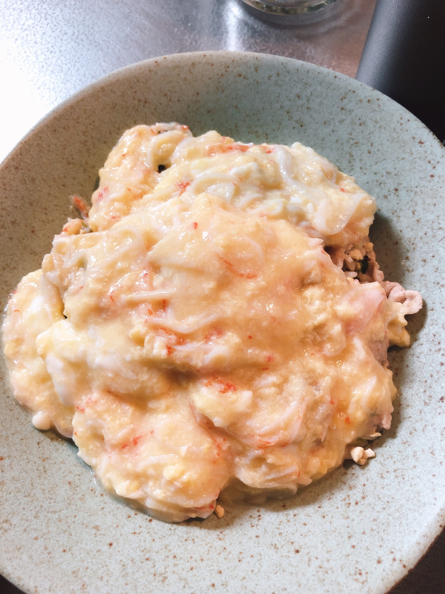 かに玉あんかけチャーハン